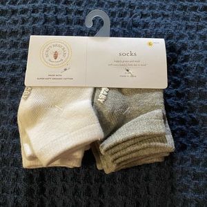 Burts bees baby socks 0-3 months 6 pack